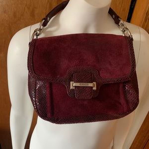 COACH SUEDE CROSSBODY HANDBAG